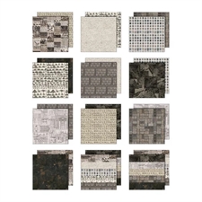 Tim Holtz Paper 12x12" - Palette Collection / Charcoal